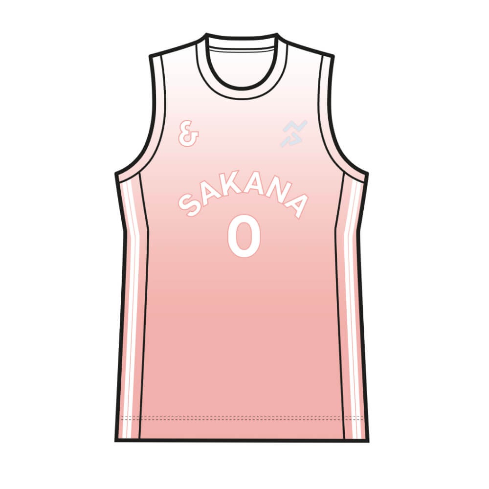 Maillot de basket Zéro x Sakana domicile recto