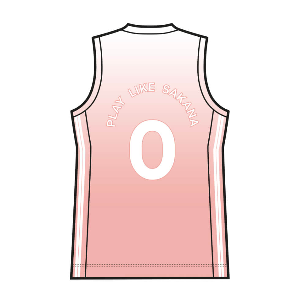 Maillot de basket Zéro x Sakana domicile verso Maillot de basket Zéro x Sakana domicile verso