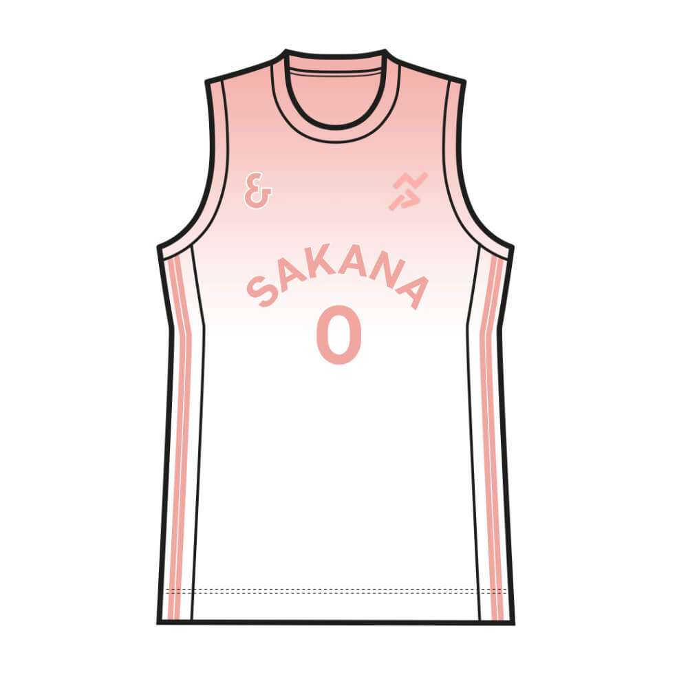 Maillot de basket Zéro x Sakana extérieur recto