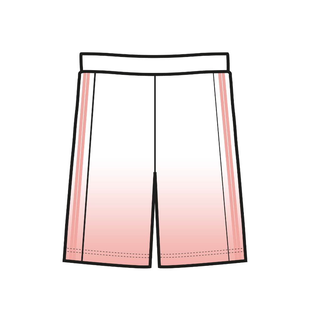 Short de basket Zéro x Sakana extérieur verso Short de basket Zéro x Sakana extérieur verso