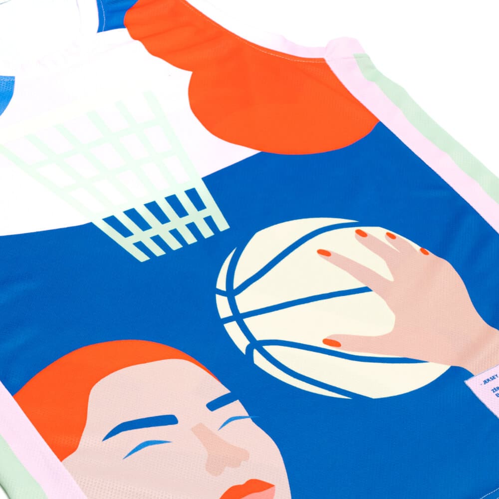 Maillot de basket Zéro x Elsa Martino verso Maillot de basket Zéro x Elsa Martino verso