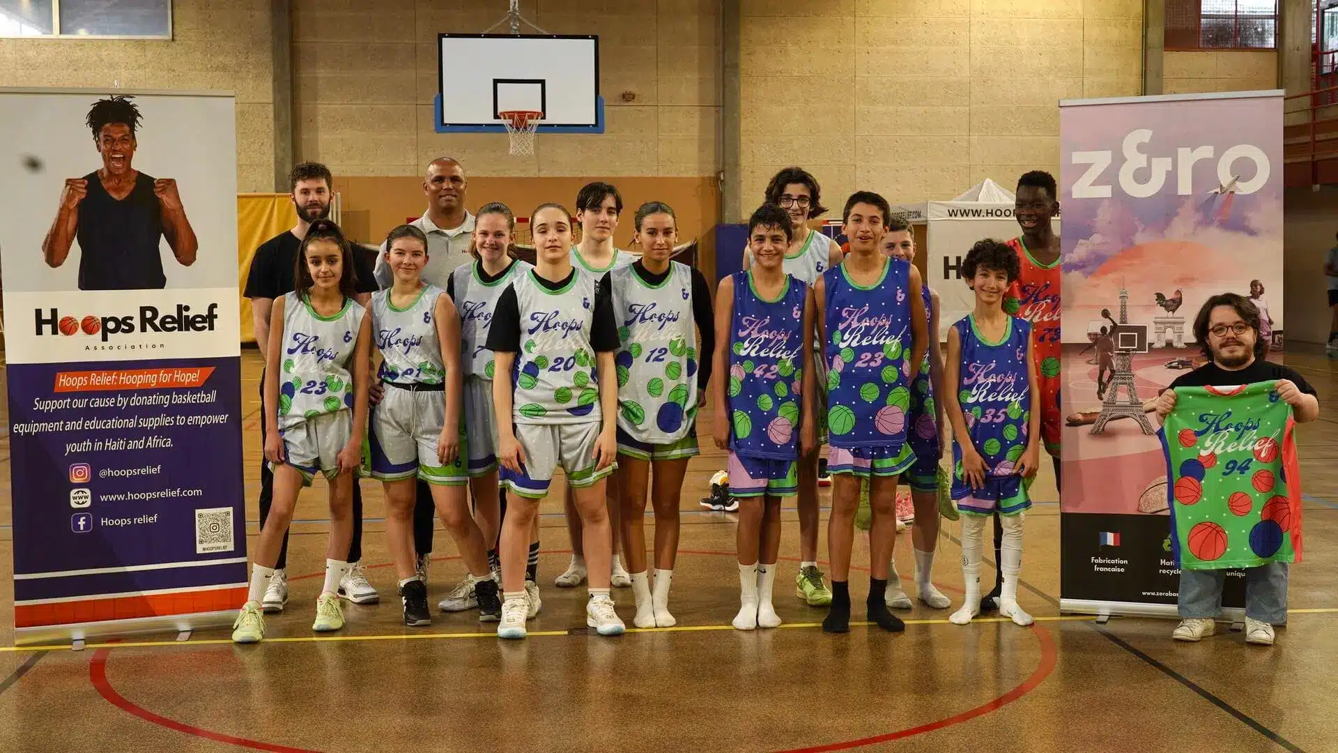 Zéro et Hoops Relief s'associent pour une bonne cause ! 2 Association Hoops Reliefs'engage pour un avenir meilleur - Zéro Basketball