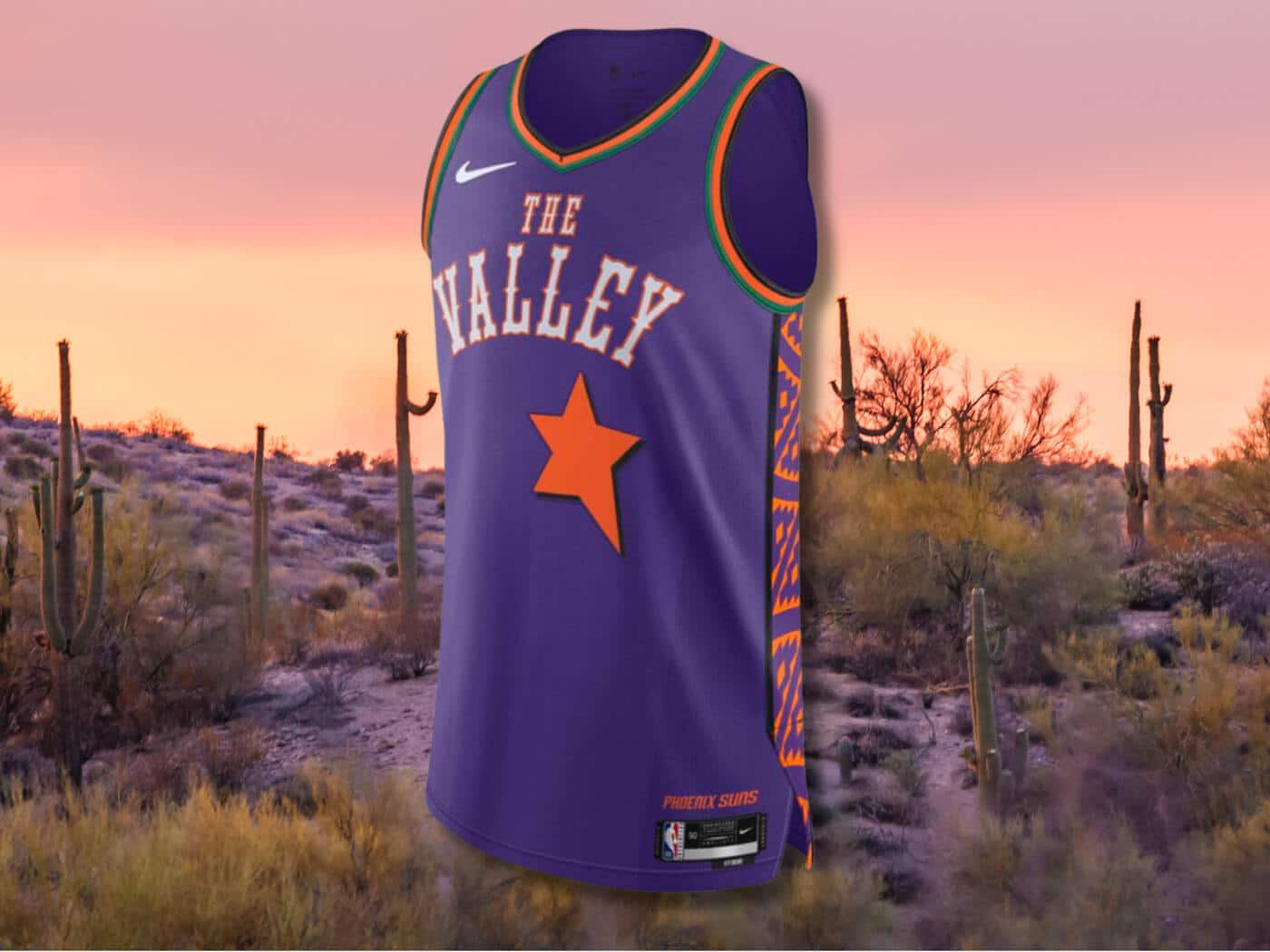 Quels sont les maillots NBA City Édition les plus stylés de la saison 2024-2025 ? 1 Phoenix Suns Maillot NBA City Édition saison 2024/2025 - Zéro Basketball